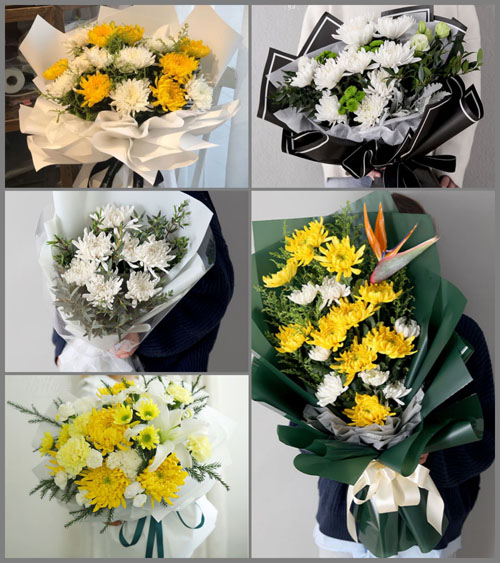 江西上饶广丰区嵩峰乡白事花束代送